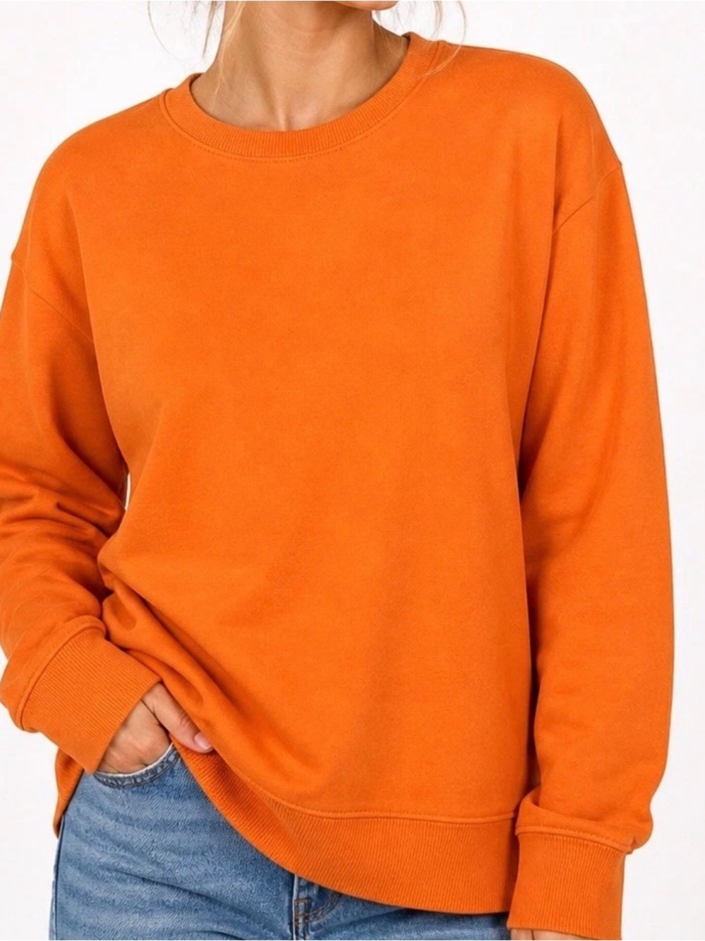 Torrid Women’s Crewneck Sweater Pullover Orange Size 00